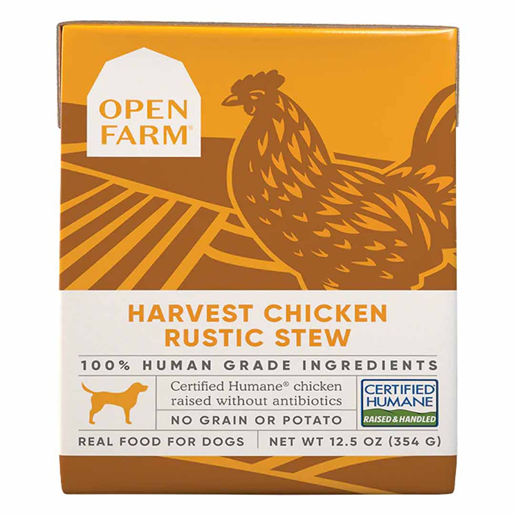 OPEN FARM DOG RUSTIC STEW HARVEST CHICKEN 12.5OZ