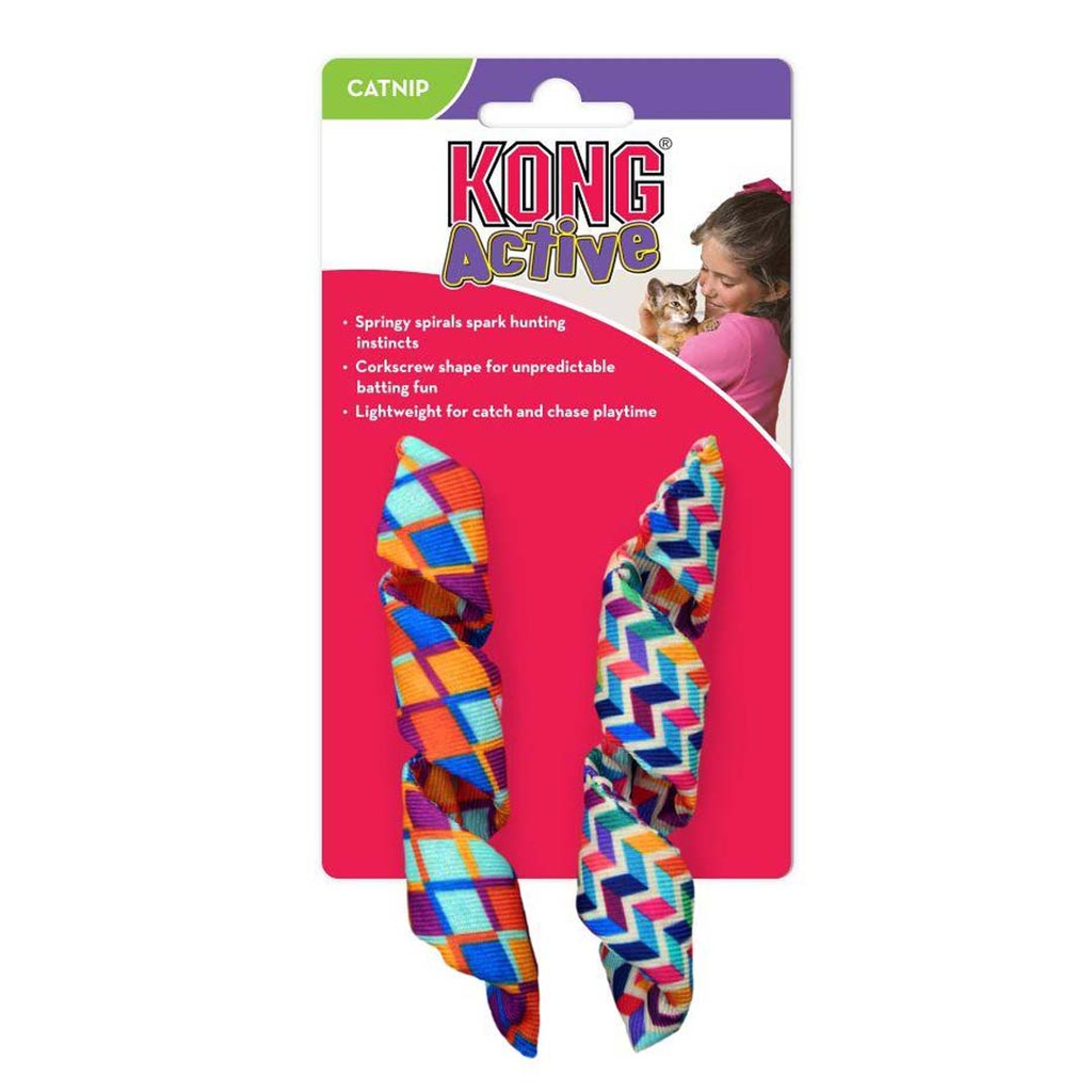 KONG CAT ACTIVE CURLZ 2 PACK