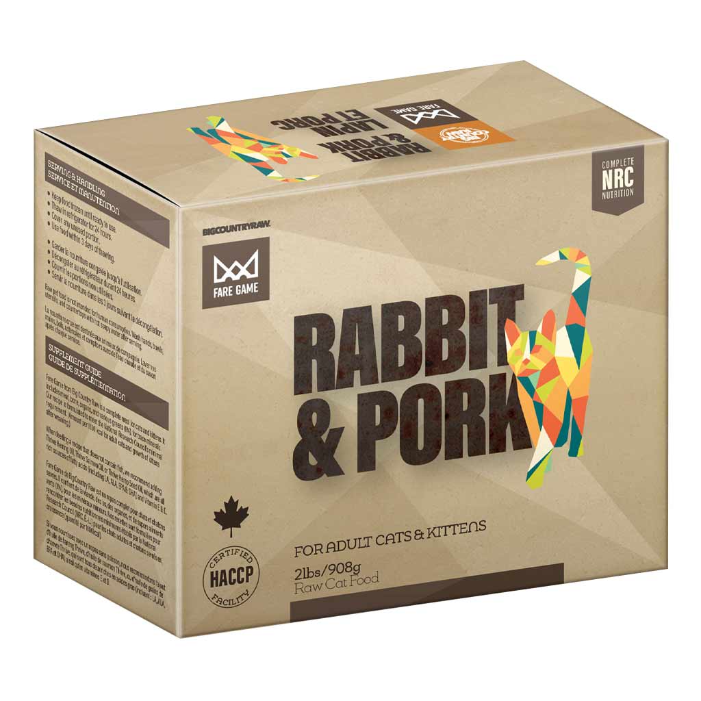 BCR FARE GAME RABBIT &amp; PORK 4X0.5LB