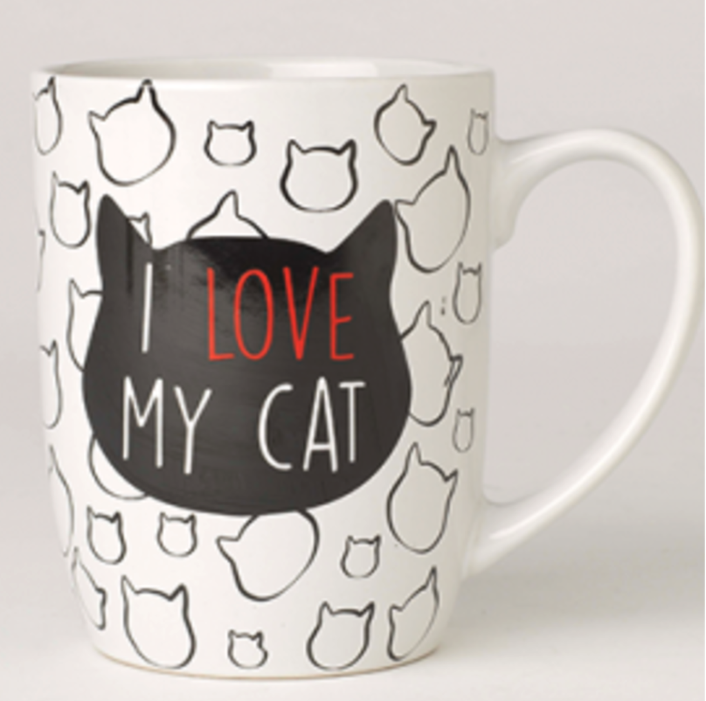 PETRAGEOUS I LOVE MY CAT MUG 24OZ