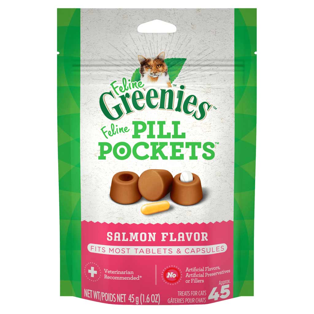 GREENIES PILL POCKET CAT SALMON 1.6OZ