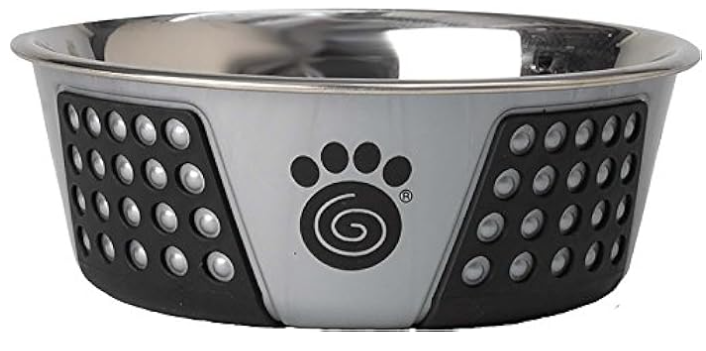 PETRAGEOUS FIJI BOWL LIGHT GRAY/BLACK 6.75"