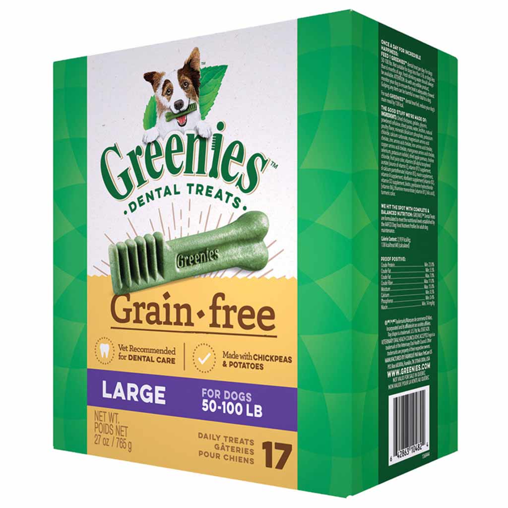 GREENIES GRAIN FREE TREAT PAK LRG 27OZ