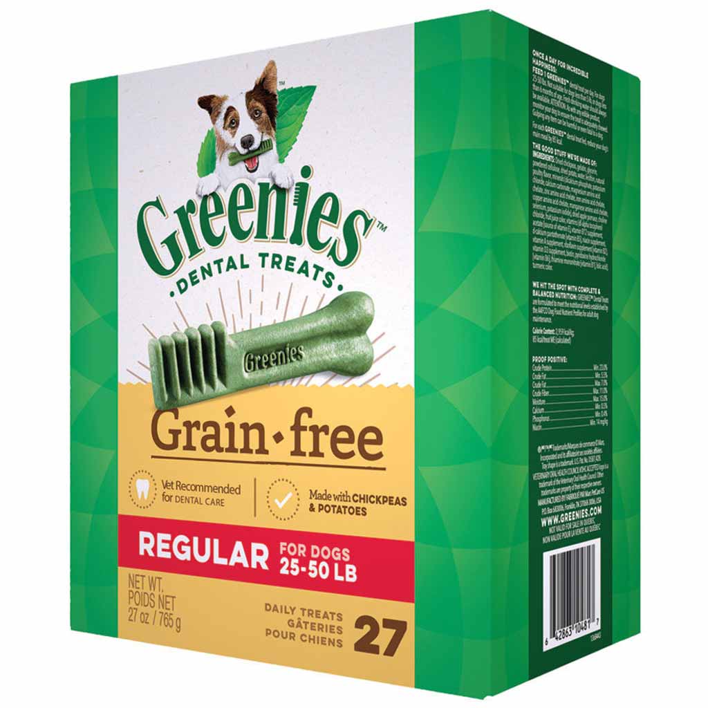 DV - GREENIES GRAIN FREE TREAT PAK REG 27OZ