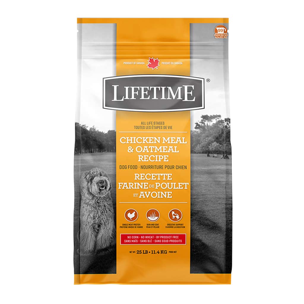 DMB - LIFETIME DOG ALL LIFE STAGES CHICKEN &amp; OATMEAL 25LB