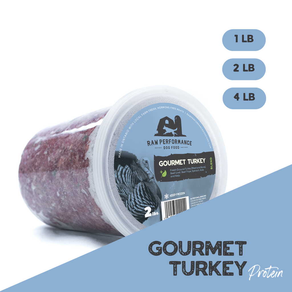 RAW PERFORMANCE GOURMET TURKEY BLEND 5% VEG 2LB