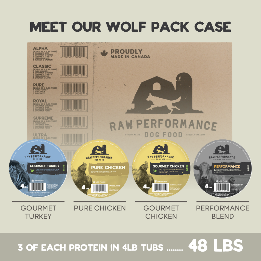 RAW PERFORMANCE VARIETY CASE WOLF PACK 48LB *BOXES 1&amp;2*