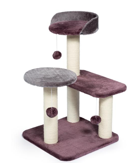 PREVUE PET POWER PAWS PLAY PALACE CAT TOWER 28.5&quot;H x 22&quot;L