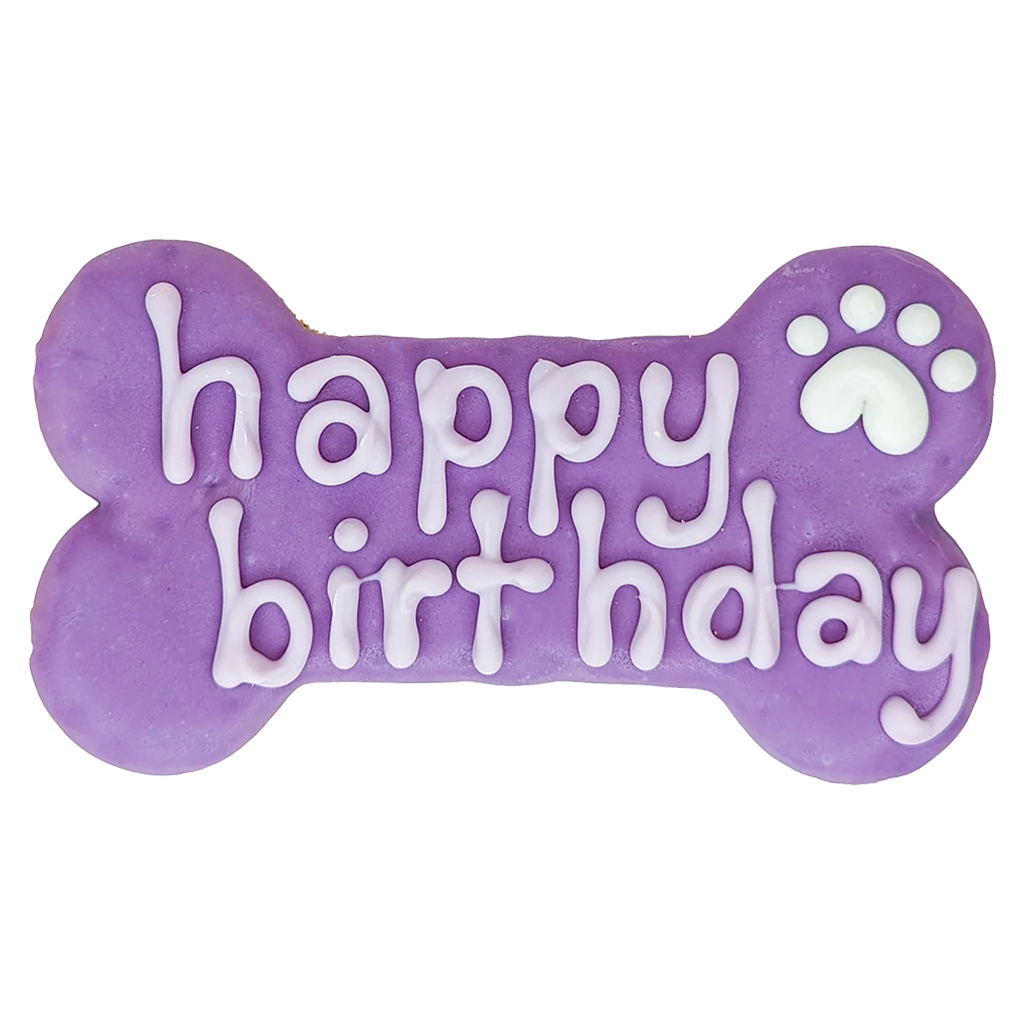BOSCO AND ROXY'S HAPPY BIRTHDAY BONE VIOLET 6" (CORE)