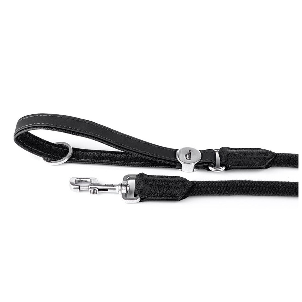 MY FAMILY BILBAO LEASH FAUX LEATHER BLK