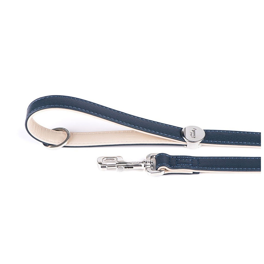 DMB - MY FAMILY HERMITAGE LEASH LEATHER BLUE &amp; CREAM L