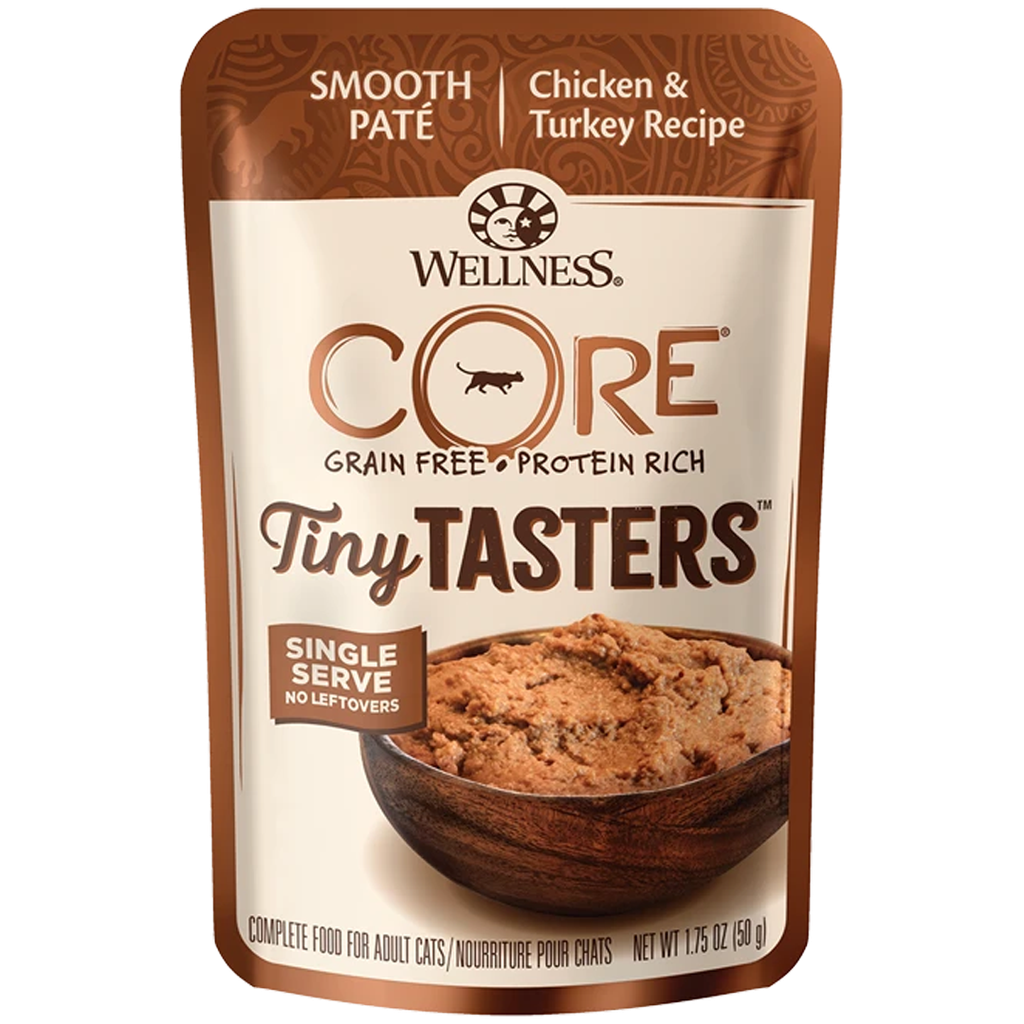 WELLNESS CORE TINY TASTERS CHICKEN &amp; TURKEY 1.75OZ