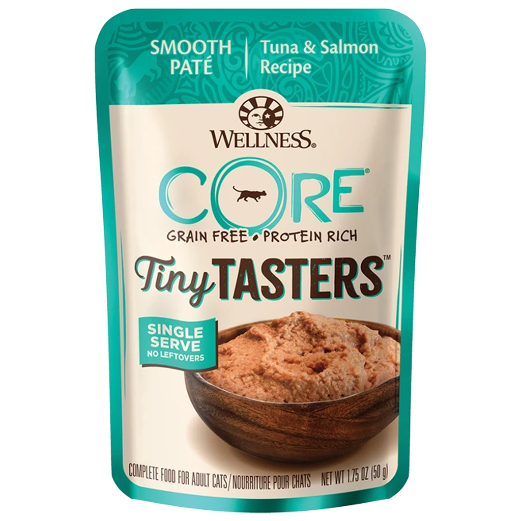 WELLNESS CORE TINY TASTERS TUNA &amp; SALMON 1.75OZ