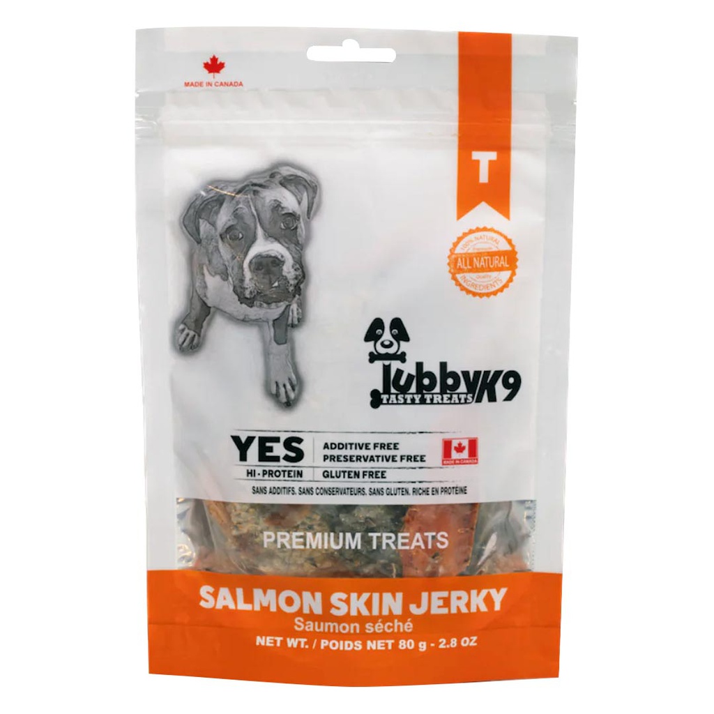 TUBBY K9 SALMON SKIN JERKY 80G