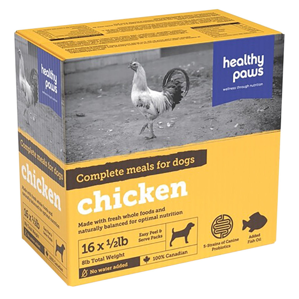 HEALTHY PAWS CANINE COMPLETE DINNER CHICKEN 16 x 1/2LB