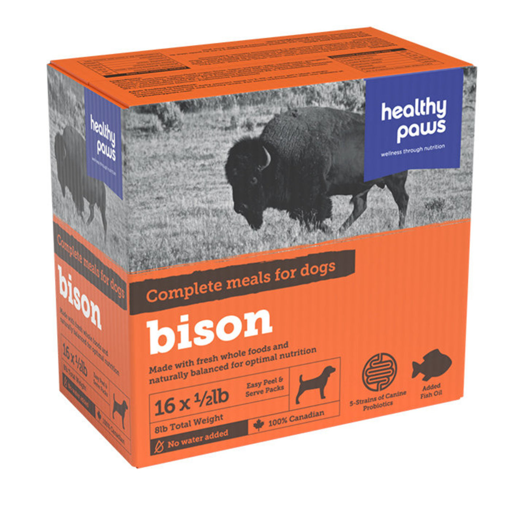 HEALTHY PAWS CANINE COMPLETE DINNER BISON 16 X 1/2LB