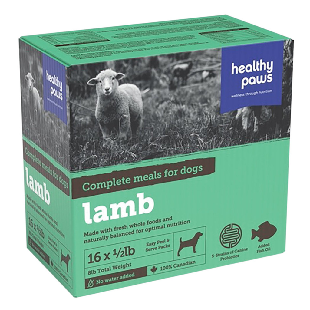 HEALTHY PAWS CANINE COMPLETE DINNER LAMB 16 x 1/2LB