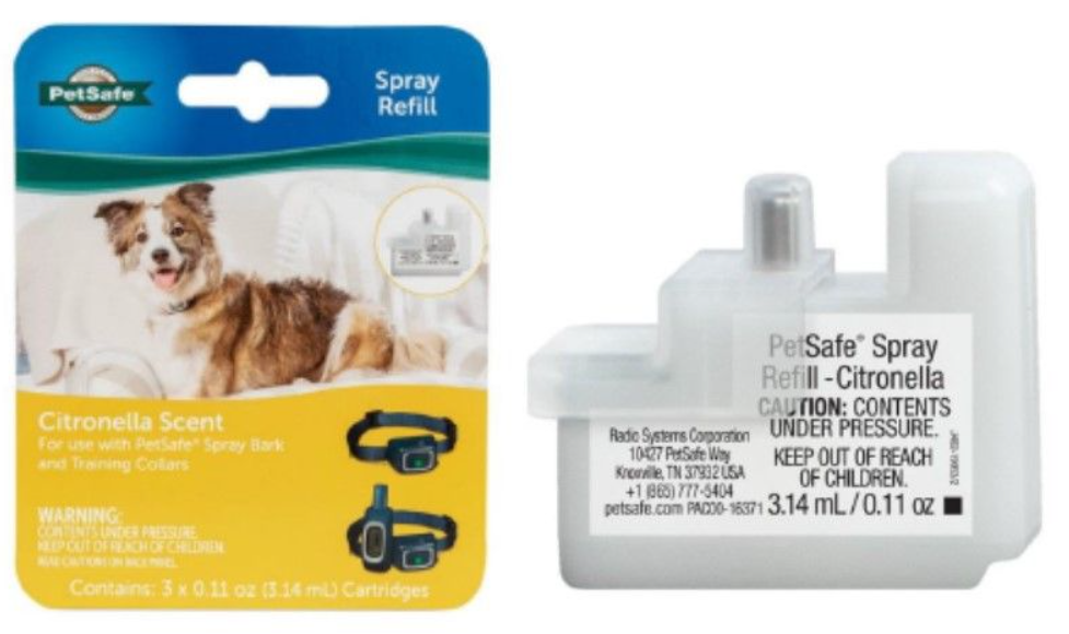 PETSAFE CITRONELLA SPRAY REFILL CARTRIDGE