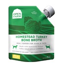 [10093776] OPEN FARM HOMESTEAD TURKEY BONE BROTH FOR DOGS &amp; CATS 12OZ