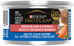 PRO PLAN CAT SENSITIVE SKIN &amp; STOMACH GRAIN-FREE ARCTIC CHAR 85G