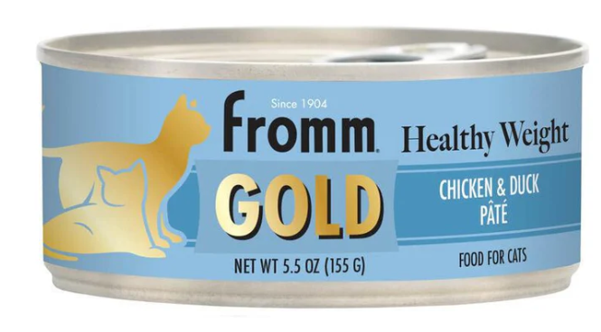 FROMM CAT GOLD HEALTHY WEIGHT CHICKEN &amp; DUCK PATE 5.5OZ