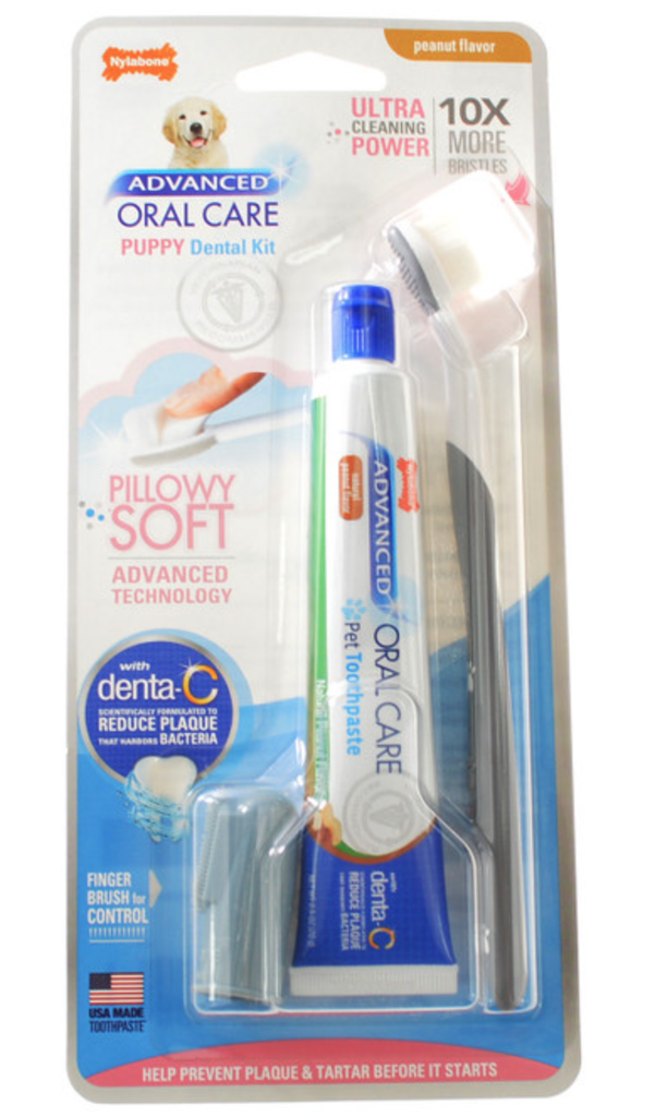 NYLABONE ADVANCED ORAL CARE PUPPY DENTAL KIT