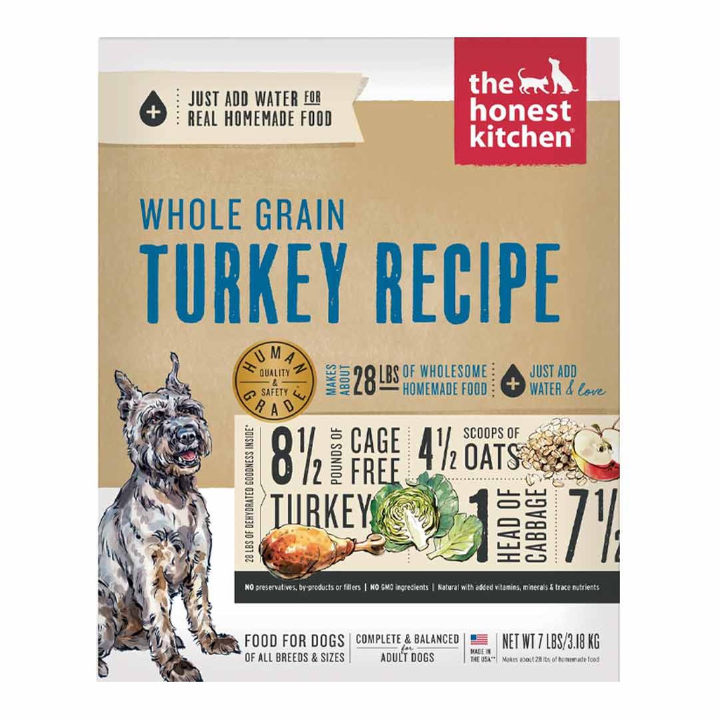 THE HONEST KITCHEN DOG WHOLE GRAIN TURKEY RECIPE  2LB