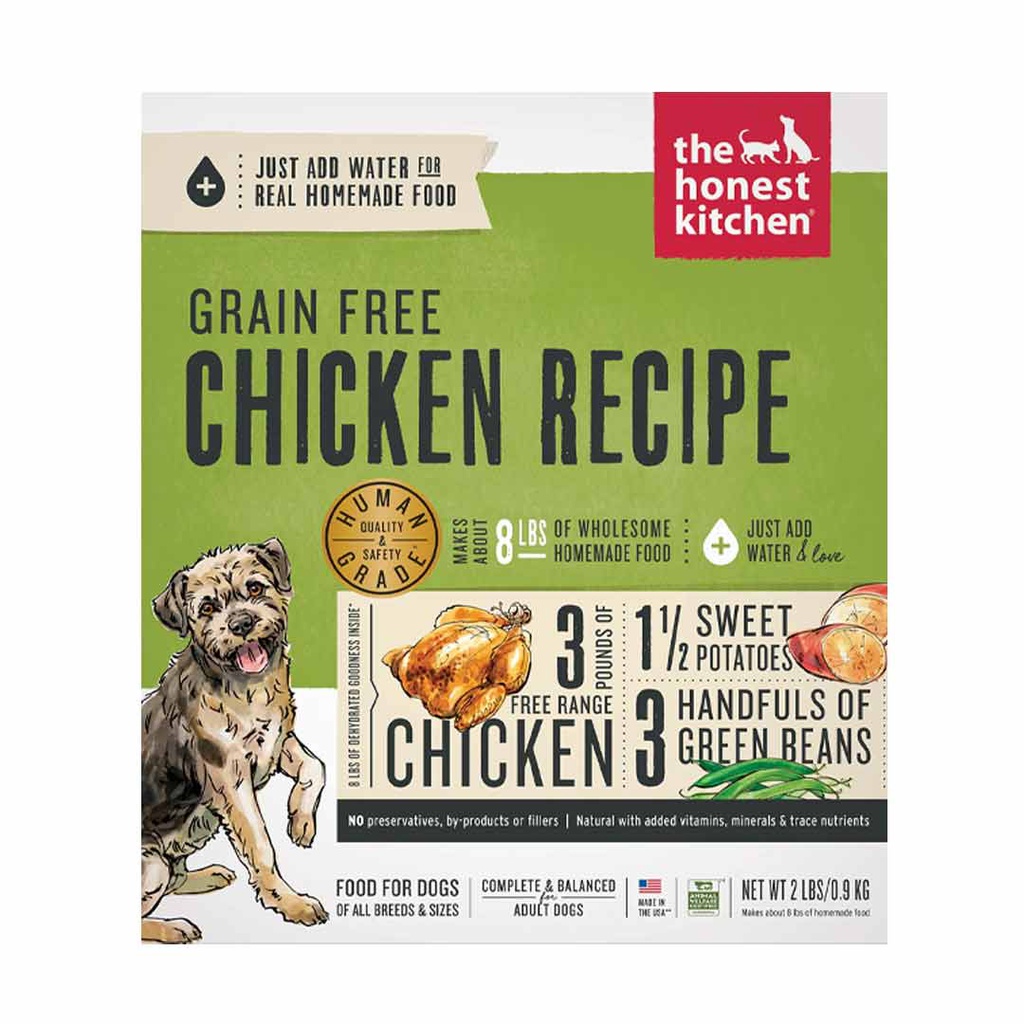 THE HONEST KITCHEN DOG GRAIN FREE CHICKEN RECIPE  2LB