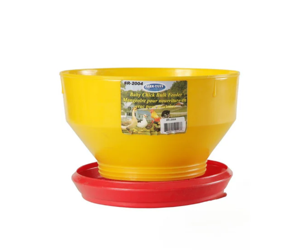 FARM TUFF BABY CHICK BULK FEEDER 6LB POLY (LID - 10086682)