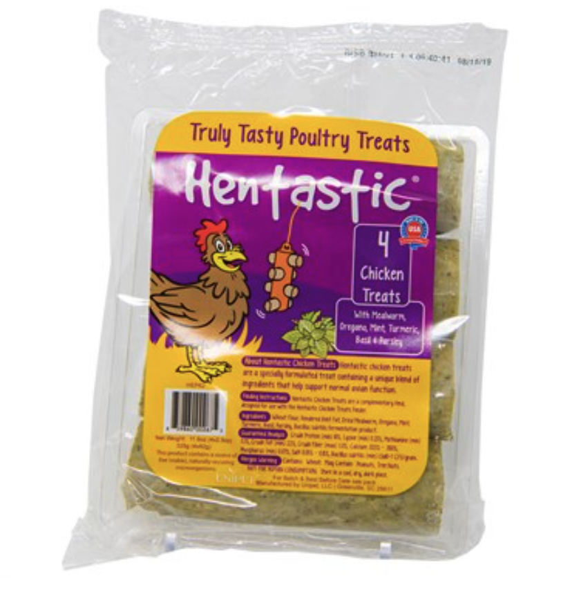 HENTASTIC CHICKEN TREAT OREGANO MINT &amp; TUMERIC MINI (4PK)