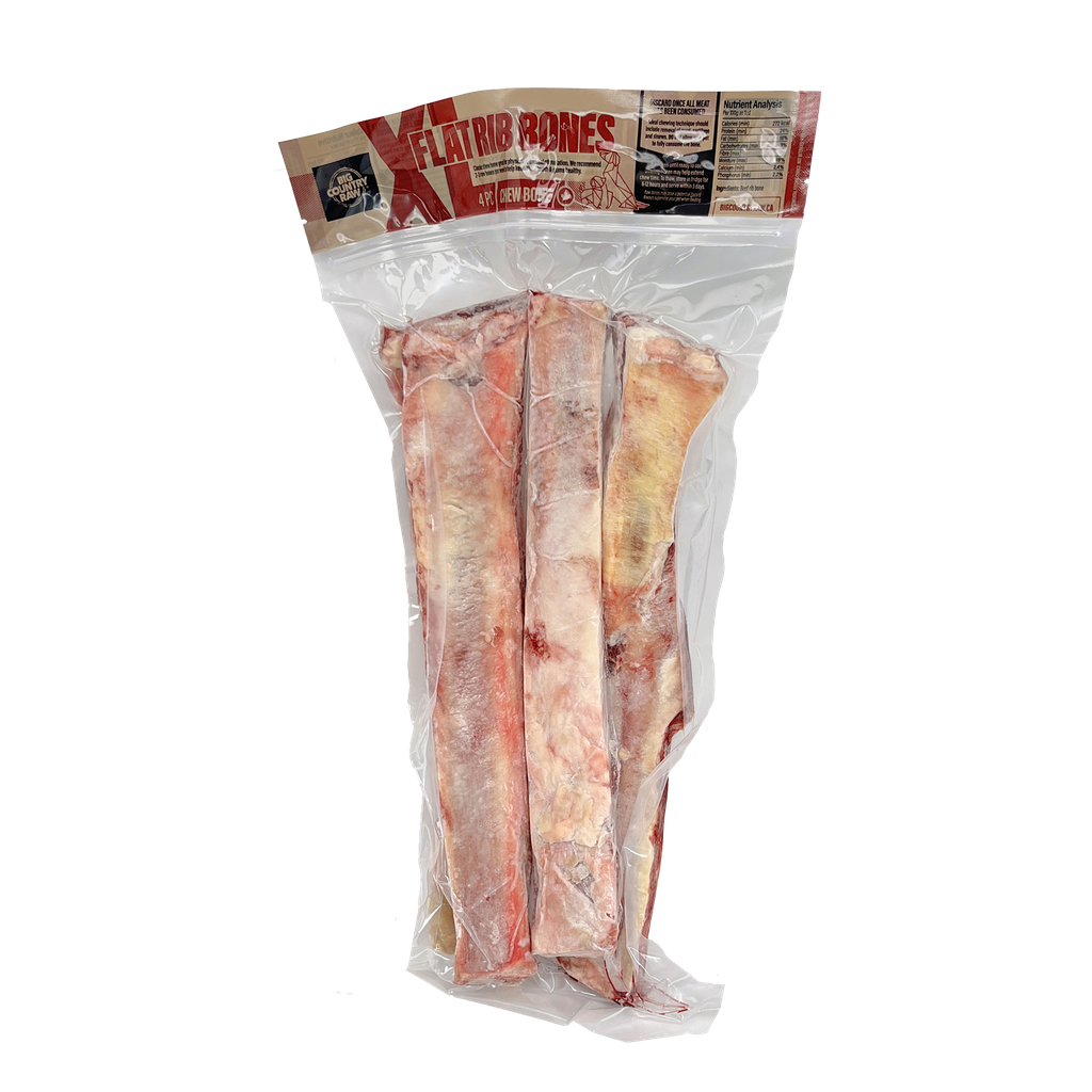 BCR FLAT RIB BONE XL (4PK)