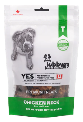 TUBBY K9 DEHYDRATED CHICKEN NECK 100G