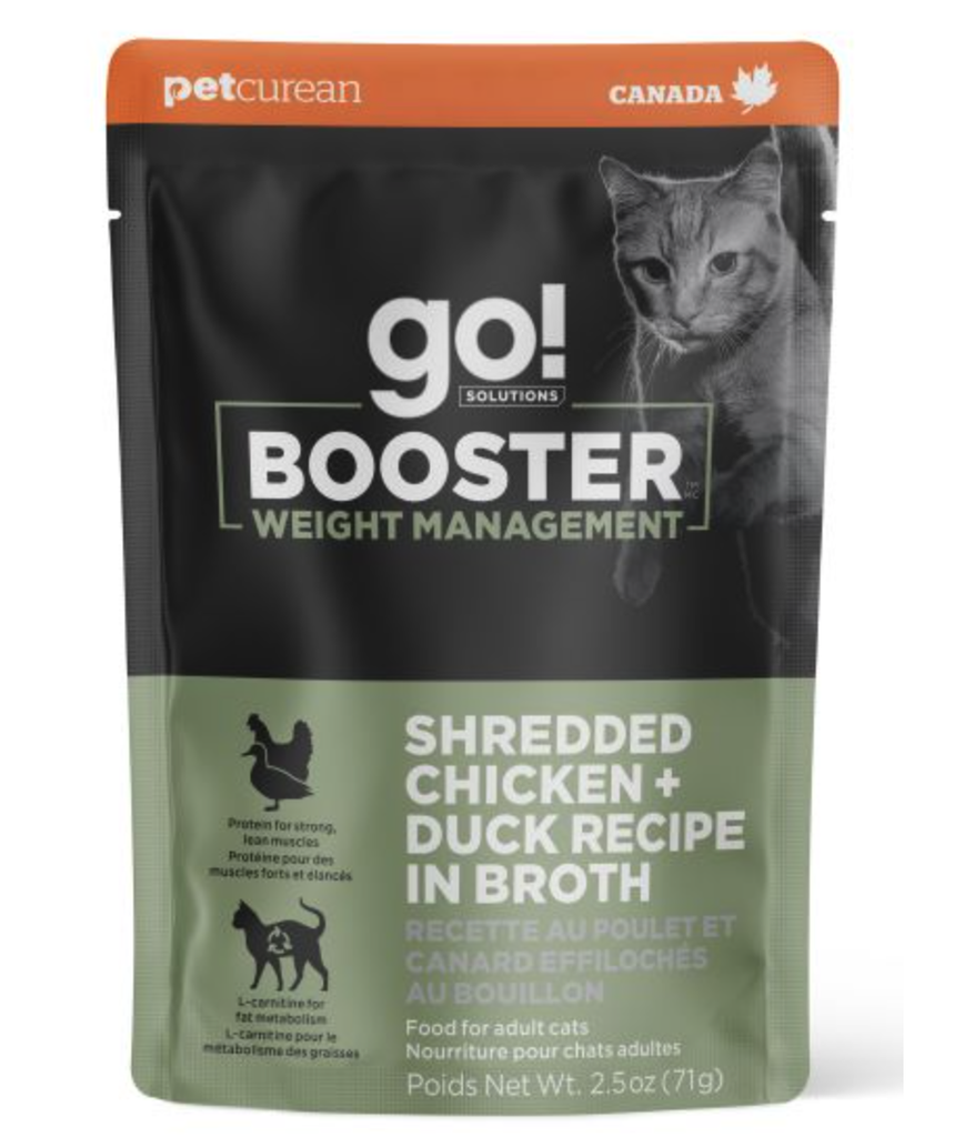 DMB - GO CAT BOOSTER WEIGHT MANAGEMENT SHREDDED CHICKEN &amp; DUCK