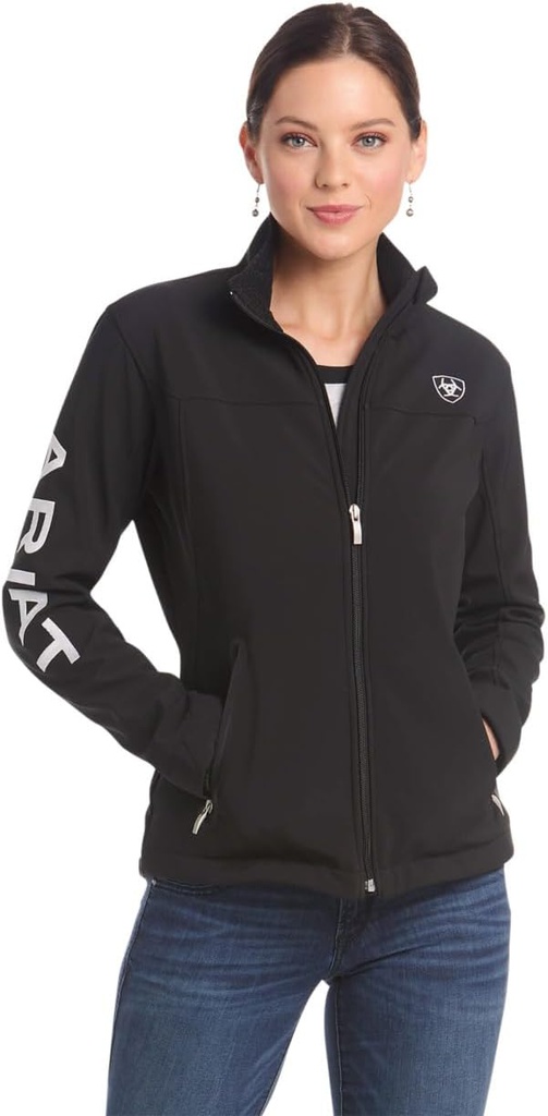 DV - ARIAT WOMENS NEW TEAM SOFTSHELL JACKET BLACK MED