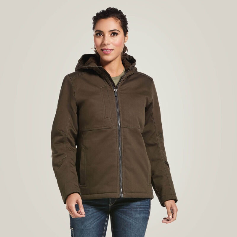 ARIAT WOMENS REBAR DURACANVAS INSULATED JACKET WREN MED