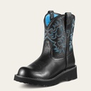 ARIAT WOMENS WESTERN BOOT FATBABY II BLK DEERTAN 9.5
