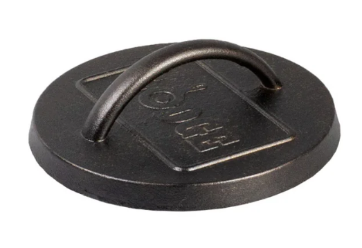 LODGE CAST IRON BURGER PRESS 6.25&quot; BLACK