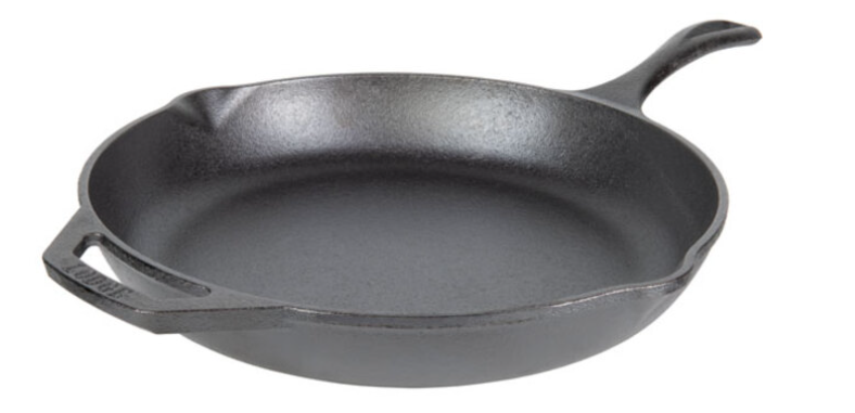 LODGE CHEF COLLECTION CAST IRON SKILLET 12" BLACK