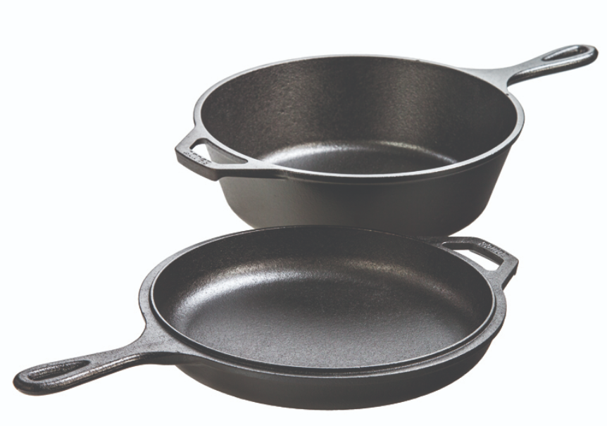 LODGE CAST IRON COMBO COOKER 3.2QT BLACK