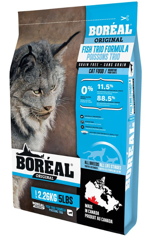 BOREAL CAT ORIGINAL GRAIN FREE FISH TRIO 2.26KG