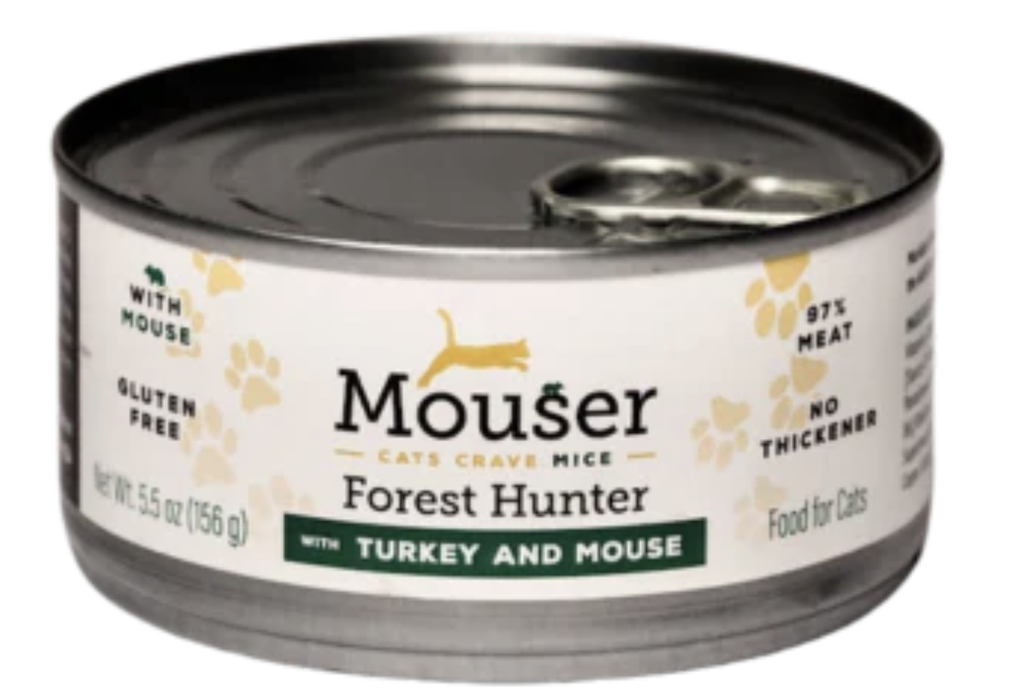 MOUSER CAT WET FORREST HUNTER TURKEY &amp; MOUSE 5.5OZ (156G)