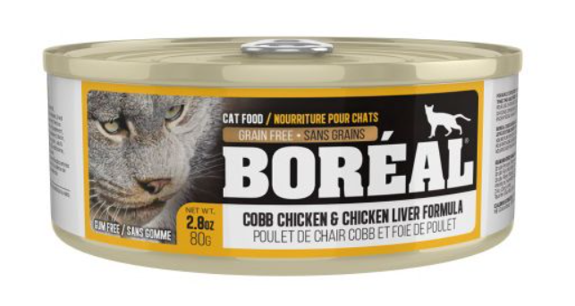 BOREAL CAT COBB CHICKEN AND CHICKEN LIVER 2.8OZ (80G)