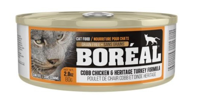 BOREAL CAT COBB CHICKEN AND HERITAGE TURKEY 2.8OZ (80G)