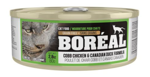 BOREAL CAT COBB CHICKEN AND CANADIAN DUCK 2.8OZ (80G)