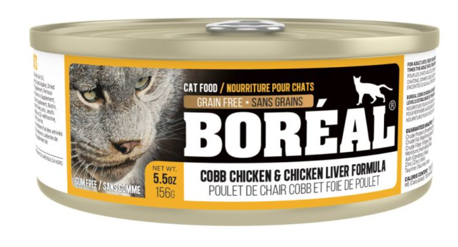 BOREAL CAT COBB CHICKEN AND CHICKEN LIVER 5.5OZ (156G)