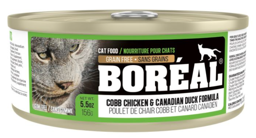 BOREAL CAT COBB CHICKEN AND CANADIAN DUCK 5.5OZ (156G)