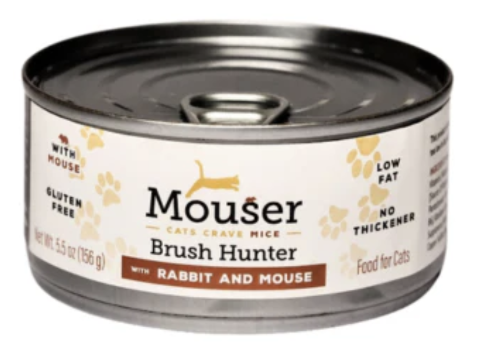 MOUSER CAT WET BRUSH HUNTER RABBIT &amp; MOUSE 5.5OZ (156G)