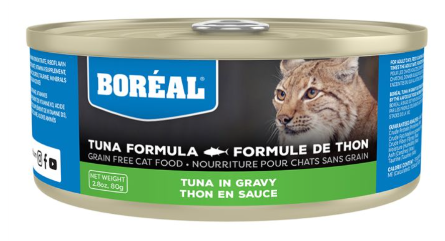 BOREAL CAT TUNA RED MEAT IN GRAVY 2.8OZ (80G)