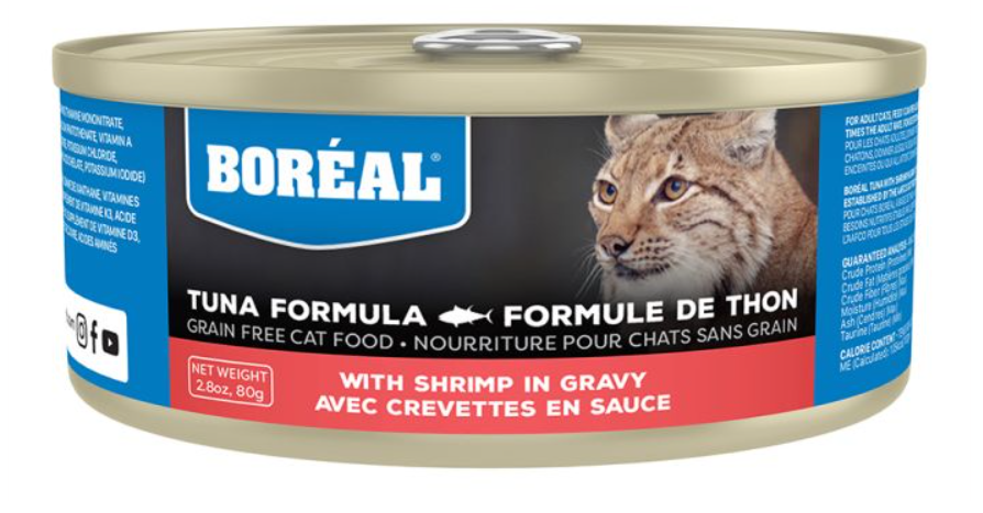 DV - BOREAL CAT TUNA RED MEAT IN GRAVY W/ SHRIMP 2.8OZ (80G)