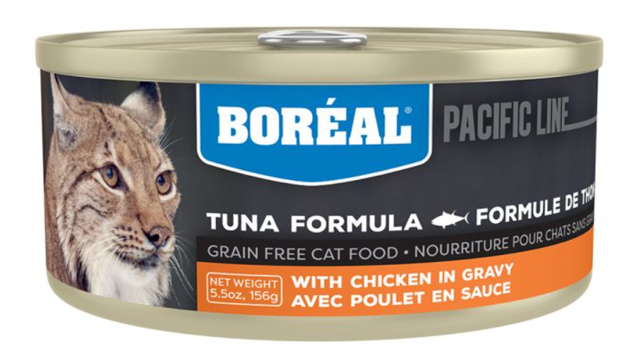 BOREAL CAT TUNA RED MEAT IN GRAVY W/ CHICKEN 5.5OZ (156G)